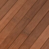 Tapis en bambou marron 100x80 cm pour cuisine salon ou salle de bain NATURALESIA