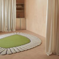 Tapis en laine mélangée design abstrait fleur chic PHILIPPE MIO