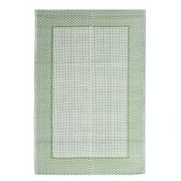 Tapis extérieur vert et blanc matière synthétique résistante et lavable EXTRAQUIP
