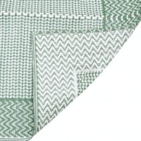 Tapis extérieur vert et blanc matière synthétique résistante et lavable EXTRAQUIP