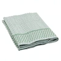 Tapis extérieur vert et blanc matière synthétique résistante et lavable EXTRAQUIP