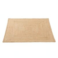 Tapis jute naturel carré tissé à la main ETNA