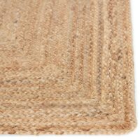 Tapis jute naturel carré tissé à la main ETNA