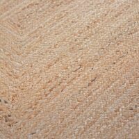 Tapis jute naturel carré tissé à la main ETNA