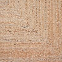 Tapis jute naturel carré tissé à la main ETNA