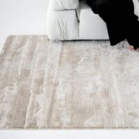 Tapis kilim beige sobre tendance avec motifs lignes abstraites LE CAIRE