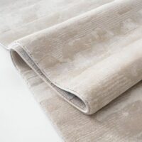 Tapis kilim beige sobre tendance avec motifs lignes abstraites LE CAIRE