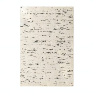 Tapis marocain beige et noir poils épais décoration style contemporaine CARPETIO