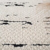 Tapis marocain beige et noir poils épais décoration style contemporaine CARPETIO