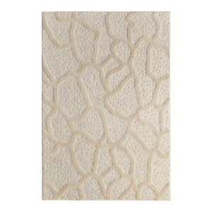 Tapis marocain pour salon motifs effet corail ANS DESIGN