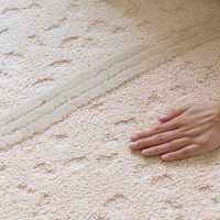 Tapis marocain pour salon motifs effet corail ANS DESIGN