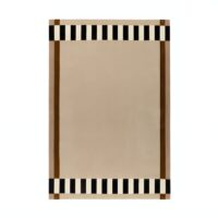 Tapis marocain rectangulaire beige simple et tendance ARTO DESIGN