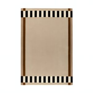 Tapis marocain rectangulaire beige simple et tendance ARTO DESIGN