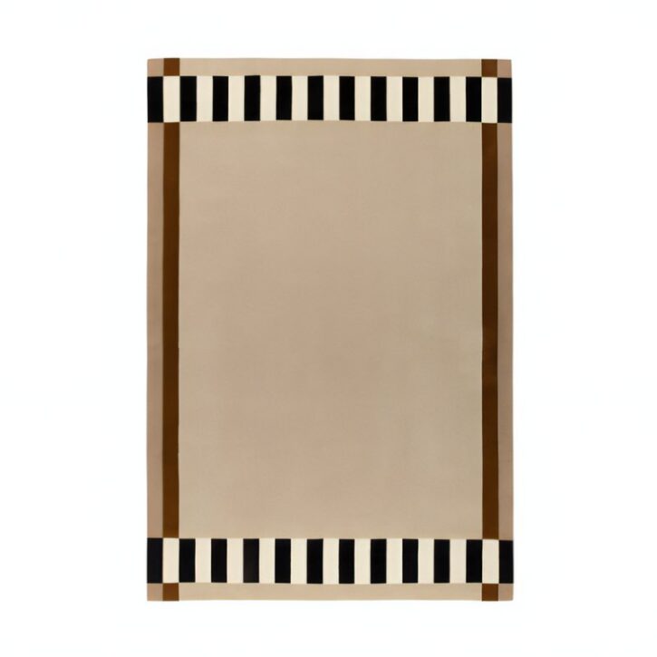 Tapis marocain rectangulaire beige simple et tendance ARTO DESIGN