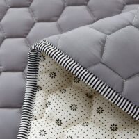 Tapis mousse bébé matelas gris absorbant pour jeu bébé et enfant