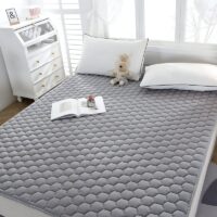 Tapis mousse bébé matelas gris absorbant pour jeu bébé et enfant