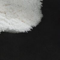 Tapis noir et blanc bi-texture design effet neige LOSTONE