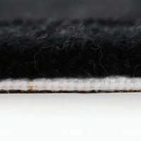 Tapis noir fait main art rétro italien PUXU