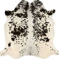 Tapis peau de vache vegan décoration forme irrégulière