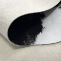 Tapis peau de vache vegan décoration forme irrégulière