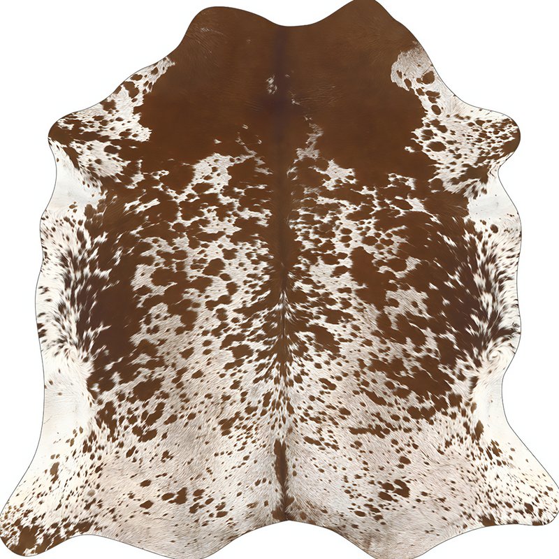 Tapis peau de vache vegan décoration forme irrégulière