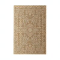 Tapis persan marron traditionnel style ethnique rectangulaire PEACE