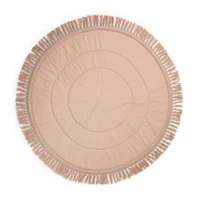 Tapis pour bébé rond rose de jeux et d’éveil EDDY