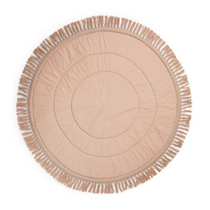 Tapis pour bébé rond rose de jeux et d’éveil EDDY