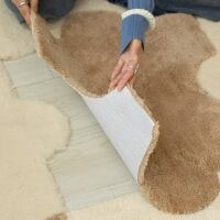 Tapis puzzle de sol pour enfant doux blanc crème YOUPI