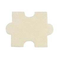 Tapis puzzle de sol pour enfant doux blanc crème YOUPI