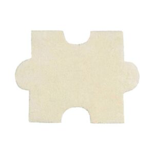 Tapis puzzle de sol pour enfant doux blanc crème YOUPI