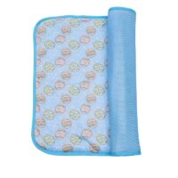 Tapis rafraîchissant chat bleu rectangulaire lavable motifs oeufs