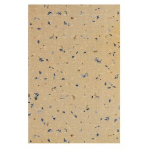 Tapis rectangulaire beige pour salle à manger motifs taches abstraites BASIL
