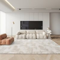 Tapis rectangulaire turc beige sobre tendance LE CAIRE