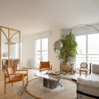 Tapis rond design cercles contemporains et modernes PUXU