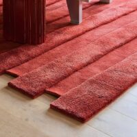 Tapis rouge art rétro contemporain style français PUXU