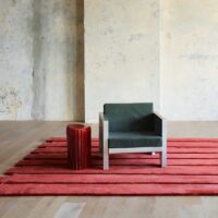 Tapis rouge art rétro contemporain style français PUXU
