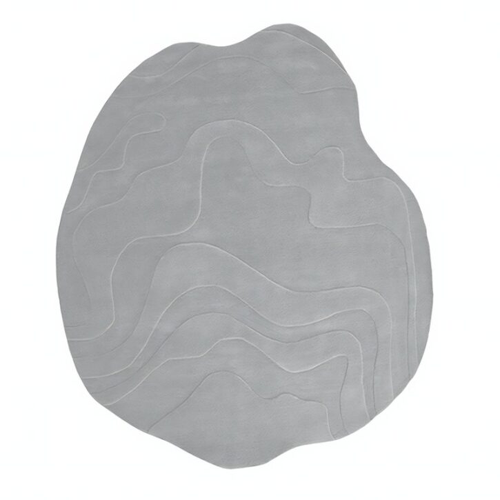 Tapis salle à manger design et abstrait vagues ondulées KARL STER