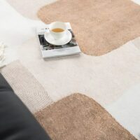 Tapis salle à manger et salon effet patchwork géométrique tendance MISTER RUG