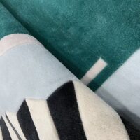 Tapis vert moderne design tendance et abstrait pour salon ARTO DESIGN