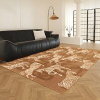 Tapis vintage de décoration motifs chevaux antiques LANMUI