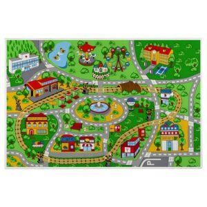 Tapis voiture enfant à la campagne TOYSLAND