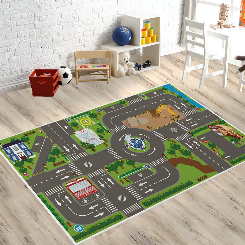 Tapis voiture enfant jour de travail TOYSLAND